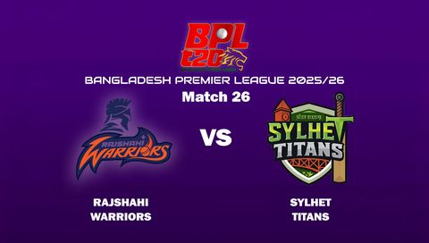 Bangladesh Premier League 2025/26: Rajshahi Warriors vs Sylhet Titans