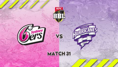 KFC Big Bash League, Season 15: Sydney Sixers vs Hobart Hurricanes