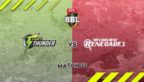 KFC Big Bash League, Season 15: Sydney Thunder vs Melbourne Renegades