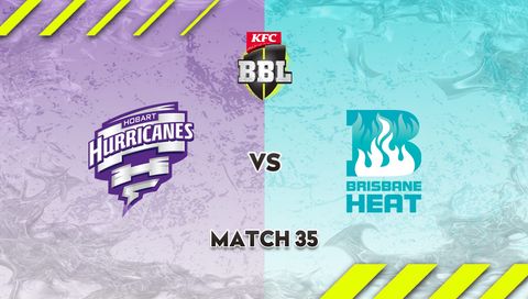 KFC Big Bash League, Season 15: Hobart Hurricanes vs Brisbane Heat