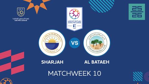 UAE Pro League 2025/26: Sharjah vs Al Bataeh