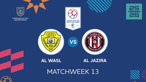 UAE Pro League 2025/26: Al Wasl vs Al Jazira