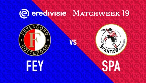 Eredivisie 2025/26: Feyenoord vs Sparta Rotterdam