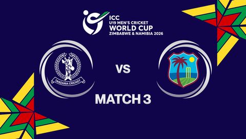 ICC U-19 Men's Cricket World Cup Zimbabwe & Namibia 2026: Tanzania vs West Indies