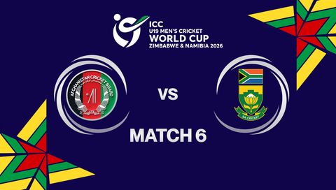 ICC U-19 Men's Cricket World Cup Zimbabwe & Namibia 2026: Afghanistan vs South Africa