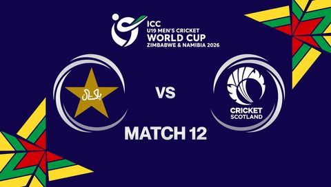 ICC U-19 Men's Cricket World Cup Zimbabwe & Namibia 2026: Pakistan vs Scotland