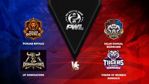 Pro Wrestling League, Season 5: Punjab Royals vs Delhi Dangal Warriors | UP Dominators vs Tigers of Mumbai Dangals
