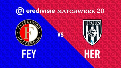 Eredivisie 2025/26: Feyenoord vs Heracles Almelo