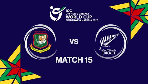 ICC U-19 Men's Cricket World Cup Zimbabwe & Namibia 2026: Bangladesh vs New Zealand