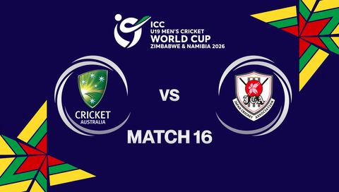 ICC U-19 Men's Cricket World Cup Zimbabwe & Namibia 2026: Australia vs Japan