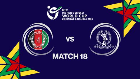 ICC U-19 Men's Cricket World Cup Zimbabwe & Namibia 2026: Afghanistan vs Tanzania