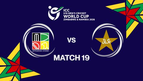 ICC U-19 Men's Cricket World Cup Zimbabwe & Namibia 2026: Zimbabwe vs Pakistan