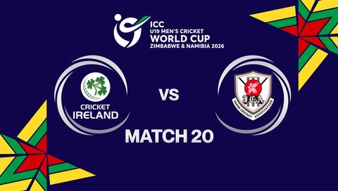 ICC U-19 Men's Cricket World Cup Zimbabwe & Namibia 2026: Ireland vs Japan