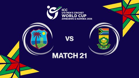 ICC U-19 Men's Cricket World Cup Zimbabwe & Namibia 2026: West Indies vs South Africa
