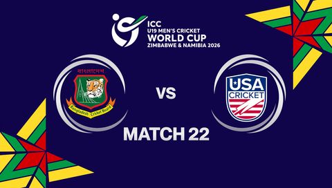 ICC U-19 Men's Cricket World Cup Zimbabwe & Namibia 2026: Bangladesh vs USA