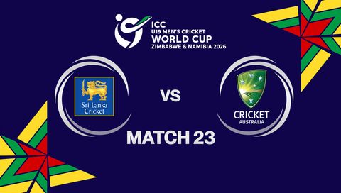 ICC U-19 Men's Cricket World Cup Zimbabwe & Namibia 2026: Sri Lanka vs Australia