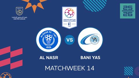 UAE Pro League 2025/26: Al Nasr vs Bani Yas