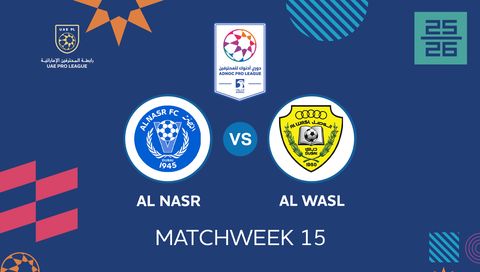 UAE Pro League 2025/26: Al Nasr vs Al Wasl