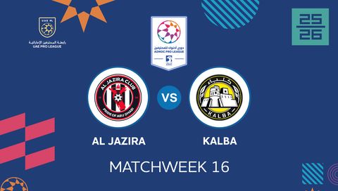 UAE Pro League 2025/26: Al Jazira vs Kalba