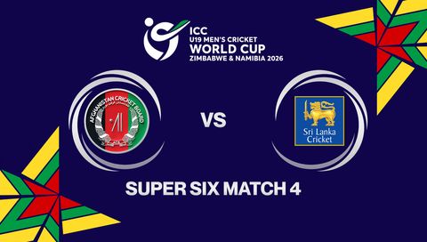 ICC U-19 Men's Cricket World Cup Zimbabwe & Namibia 2026: Afghanistan vs Sri Lanka