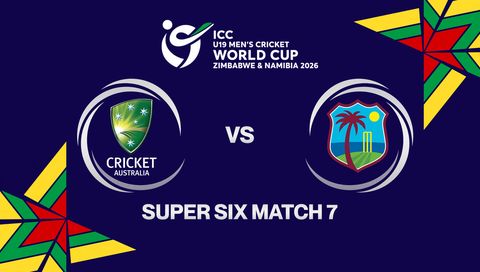 ICC U-19 Men's Cricket World Cup Zimbabwe & Namibia 2026: Australia vs West Indies