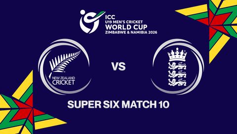 ICC U-19 Men's Cricket World Cup Zimbabwe & Namibia 2026: New Zealand vs England