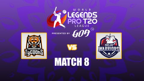 World Legends Pro T20 League 2026: Maharashtra Tycoons vs Delhi Warriors