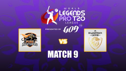 World Legends Pro T20 League 2026: Pune Panthers vs Rajasthan Lions