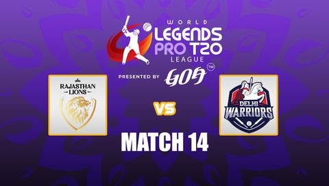 World Legends Pro T20 League 2026: Rajasthan Lions vs Delhi Warriors