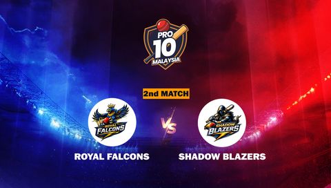 Pro10 Malaysia Cricket League 2026: Royal Falcons vs Shadow Blazers