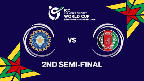 ICC U-19 Men's Cricket World Cup Zimbabwe & Namibia 2026: India vs Afghanistan