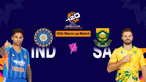 ICC Men's Т20 World Cup India & Sri Lanka 2026 Warm-Up: India vs South Africa