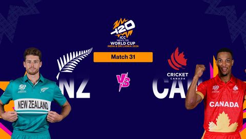 ICC Men's Т20 World Cup 2026, Match 31: New Zealand vs Canada