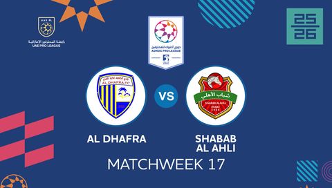 UAE Pro League 2025/26: Al Dhafra vs Shabab Al Ahli