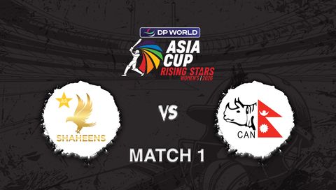 DP World Asia Cup Rising Stars Women's 2026, Match 1: Pakistan A vs Nepal