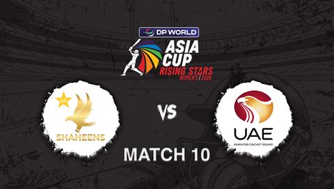 DP World Asia Cup Rising Stars Women's 2026, Match 10: Pakistan A vs UAE