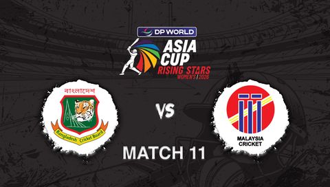 DP World Asia Cup Rising Stars Women's 2026, Match 11: Bangladesh A vs Malaysia
