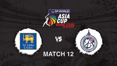 DP World Asia Cup Rising Stars Women's 2026, Match 12: Sri Lanka A vs Thailand