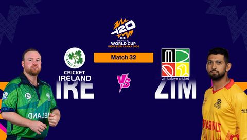 ICC Men's Т20 World Cup 2026, Match 32: Ireland vs Zimbabwe