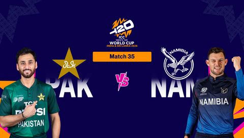 ICC Men's Т20 World Cup 2026, Match 35: Pakistan vs Namibia
