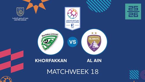 UAE Pro League 2025/26: Khorfakkan vs Al Ain