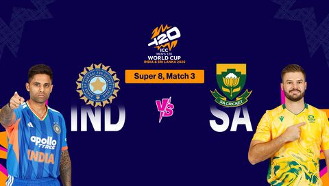 ICC Men's Т20 World Cup 2026, Super 8: India vs South Africa
