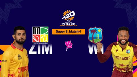 ICC Men's Т20 World Cup 2026, Super 8: Zimbabwe vs West Indies
