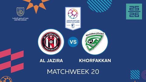 UAE Pro League 2025/26: Al Jazira vs Khorfakkan
