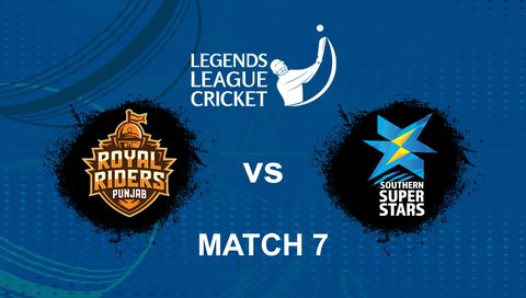 Legends League Cricket 2026, Match 7: Royal Riders Punjab vs Southern Super Stars