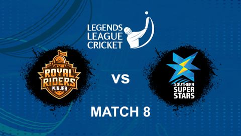Legends League Cricket 2026, Match 8: Royal Riders Punjab vs Southern Super Stars