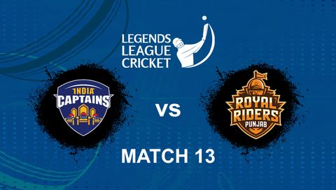 Legends League Cricket 2026, Match 13: India Captains vs Royal Riders Punjab