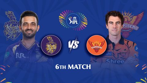 TATA IPL 2026, Match 6: Kolkata Knight Riders vs Sunrisers Hyderabad