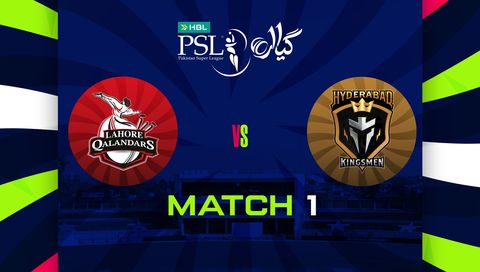 HBL Pakistan Super League 2026, Match 1: Lahore Qalandars vs Hyderabad Kingsmen