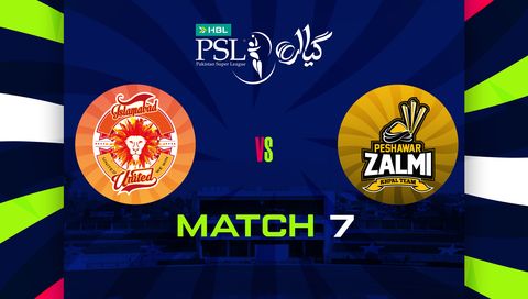 HBL Pakistan Super League 2026, Match 7: Islamabad United vs Peshawar Zalmi